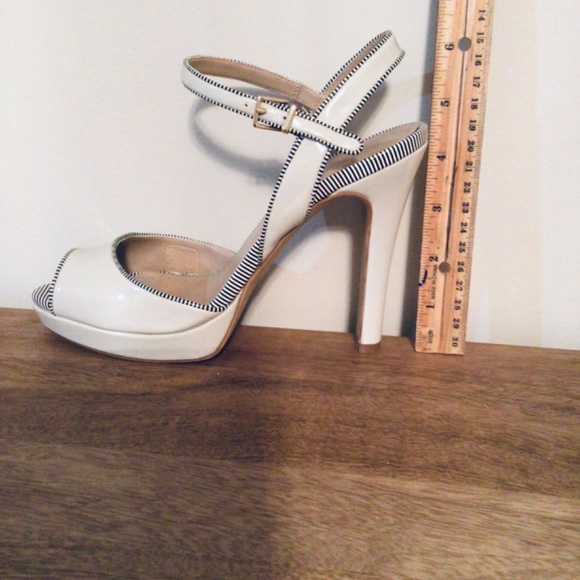 Alesya Platform High Heel Sandals Grayish White - Picture 8 of 12
